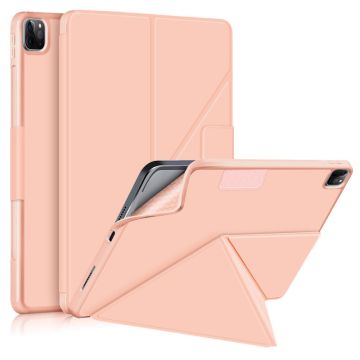 iPad Air 2025-2020 / Pro 11 Fodral Läder Origami Roséguld