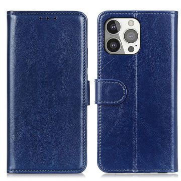 iPhone 13 Pro Fodral Crazy Horse Läder Blå