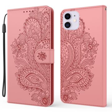 iPhone 13 Mini - Flower Mandala Fodral - Roséguld