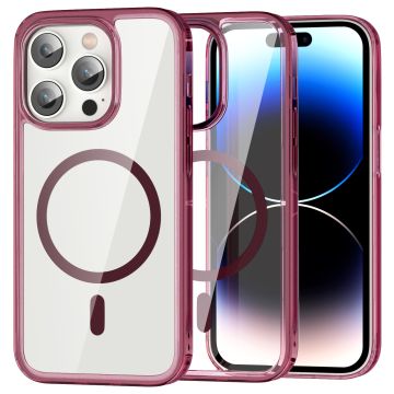 ColorPop iPhone 14 Pro Max Skal CH MagSafe Transparent/Röd