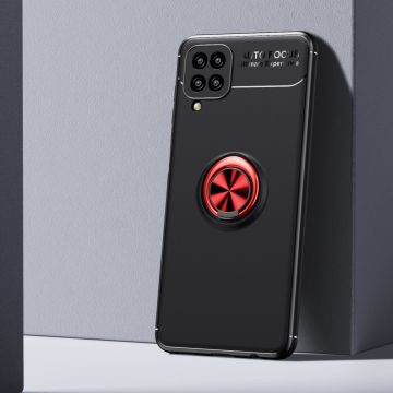 Samsung Galaxy A12 - Ring Skal - Svart/Röd