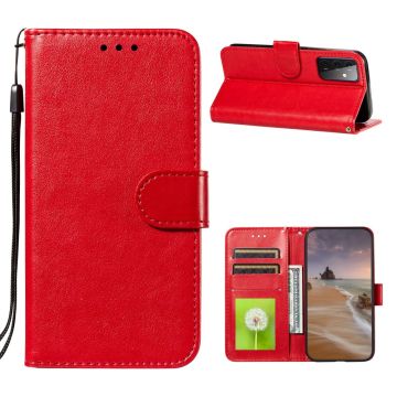 Samsung Galaxy A72 - Läder Fodral - Röd