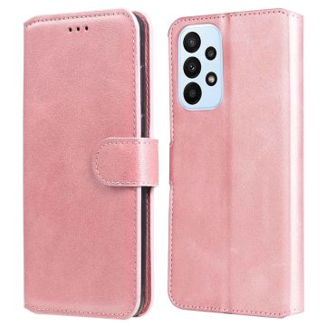 Samsung Galaxy A23 5G Fodral Klassiskt Läder Roséguld