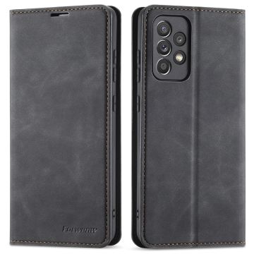 FORWENW Samsung Galaxy A23 5G Fodral Flip Läder Svart