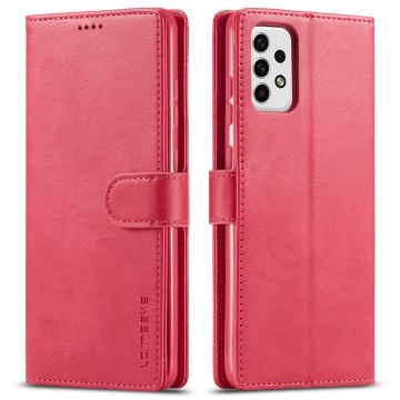 LC.IMEEKE Samsung Galaxy A23 5G Fodral Läder Röd/Rosa