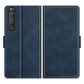 Sony Xperia 1 III - Fodral Med Magnetisk Stängning - Blå