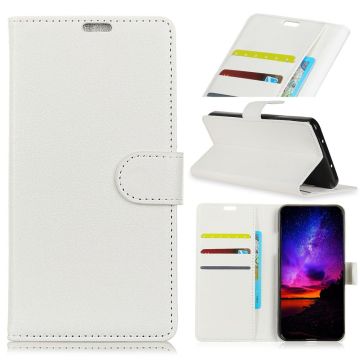 Huawei Honor View 20 - Litchi Plånboksfodral - Vit