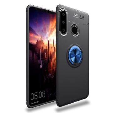 Huawei P40 Lite E - Ring Skal - Svart/Blå