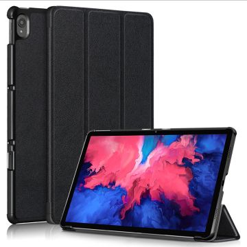 Lenovo Tab P11 / P11 Plus - Tri-Fold Läder Fodral - Svart