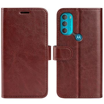 Motorola Moto G71 Fodral Crazy Horse Brun