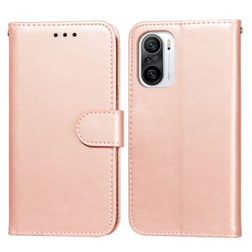 Xiaomi Mi 11i - Solid Läder Fodral - Roséguld