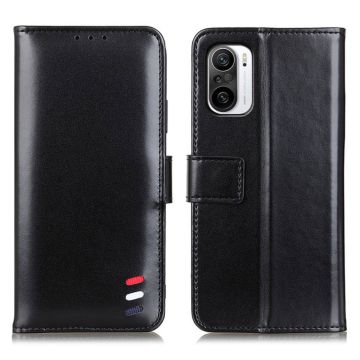 Xiaomi Mi 11i - Tri-Color Läder Fodral - Svart