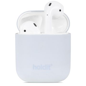 holdit Apple AirPods Nygård Skal Silikon Mineral Blue