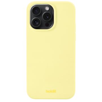 holdit iPhone 15 Pro Max Mobilskal Silikon Lemonad