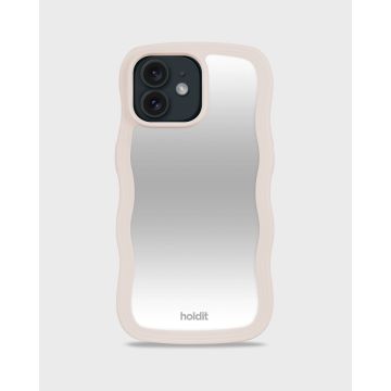 holdit iPhone 12/12 Pro Skal Wavy Light Beige Mirror