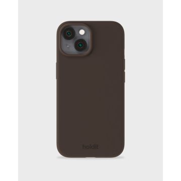 holdit iPhone 15 Mobilskal Silikon Chocolate