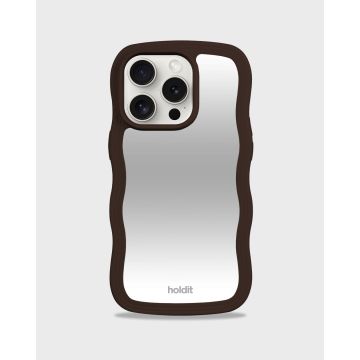 holdit iPhone 14 Pro Max Skal Wavy Chocolate/Mirro