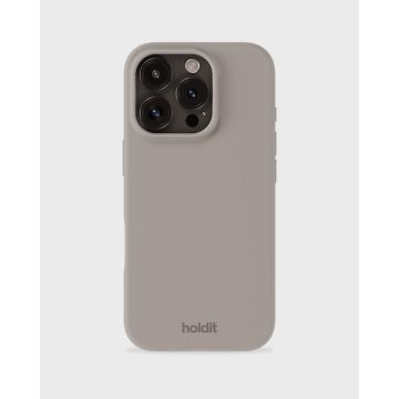 holdit iPhone 16 Pro Mobilskal Silikon Taupe