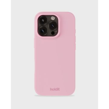 holdit iPhone 16 Pro Mobilskal Silikon Rosa