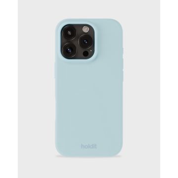 holdit iPhone 16 Pro Mobilskal Silikon Mineral Blue
