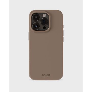 holdit iPhone 16 Pro Max Mobilskal Silikon Mocha Brown