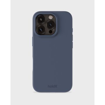 holdit iPhone 16 Pro Max Mobilskal Silikon Pacific Blue