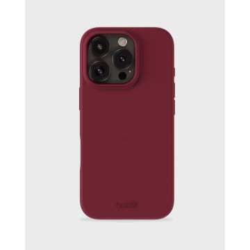 holdit iPhone 16 Pro Max Mobilskal Silikon Red Velvet
