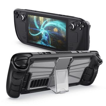 Tech-Protect Steam Deck / OLED Skal Defense Svart/Transparent