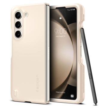 Spigen Galaxy Z Fold 5 Skal Thin Fit Pen Pearled Ivory