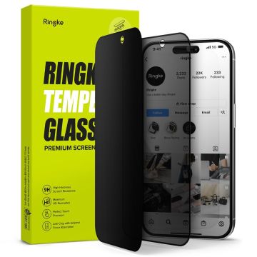Ringke iPhone 15 Pro Max Skärmskydd Härdat Glas Privacy