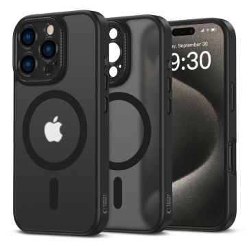 Tech-Protect iPhone 16 Pro Skal MagSafe MagCam Matt Svart