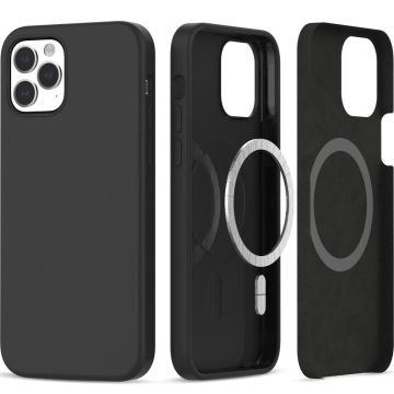 Tech-Protect iPhone 12/12 Pro Skal MagSafe Silikon Svart