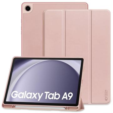 Tech-Protect Galaxy Tab A9 Fodral SmartCase Pennhållare Rosa