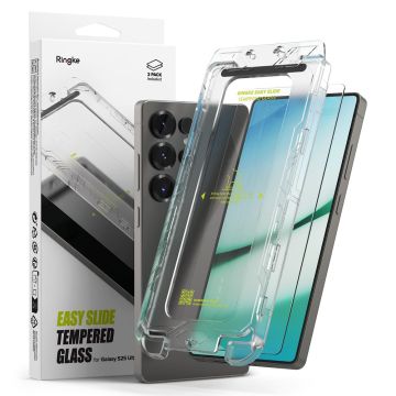 Ringke Galaxy S25 Ultra 2-PACK Easy Slide Skärmskydd Härdat Glas