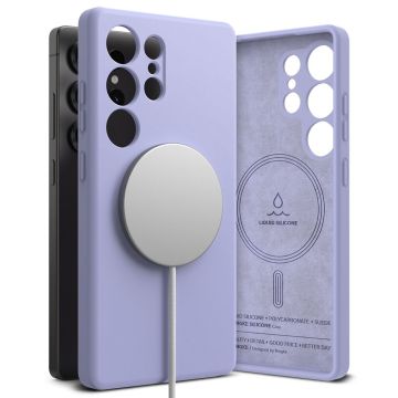 Ringke Galaxy S25 Ultra Skal MagSafe Silicone Lavender