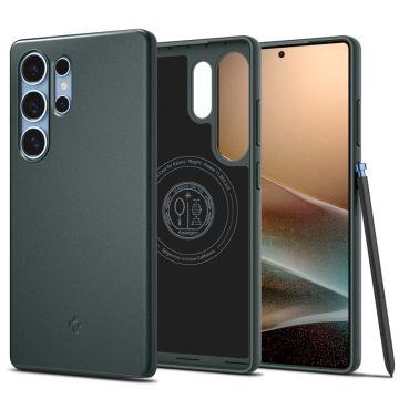 Spigen Galaxy S25 Ultra Skal MagSafe Thin Fit Abyss Green