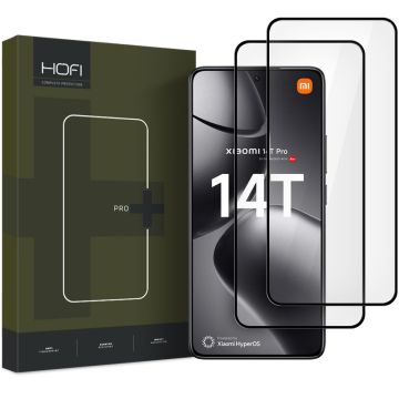 HOFI Xiaomi 14T / 14T Pro 2-PACK Skärmskydd Pro+ Härdat Glas