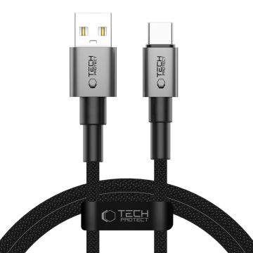 Tech-Protect 1m 15W/3A USB-C - USB-A Kabel UltraBoost Iron Grey