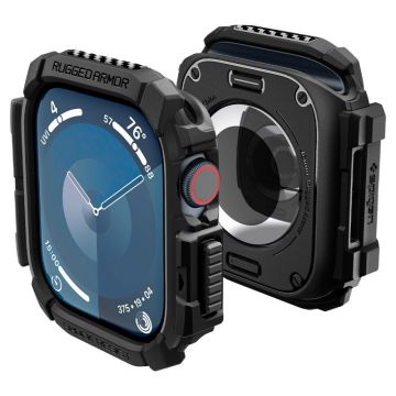 Spigen Apple Watch 10 46 mm Skal Rugged Armor Matt Svart