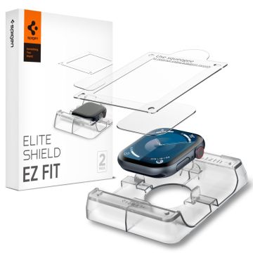Spigen Apple Watch 10 46 mm 2-PACK Skärmskydd "Ez Fit" Elite Shield