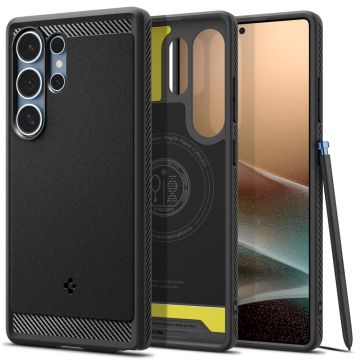 Spigen Galaxy S25 Ultra Skal MagSafe Rugged Armor Matt Svart