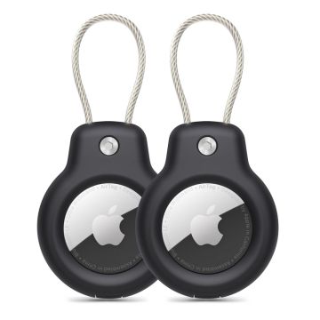 Tech-Protect Apple AirTag 2-PACK Hållare Rough Vein Svart