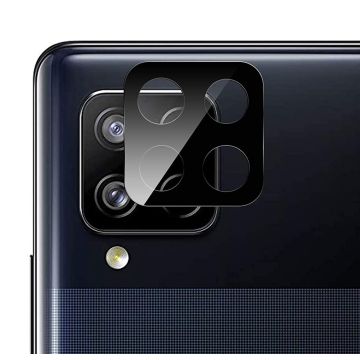 Samsung A12 Linsskydd I Härdat Glas - Svart