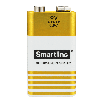 Smartline 6LR61 9V Alkaliskt Batteri 2-pack