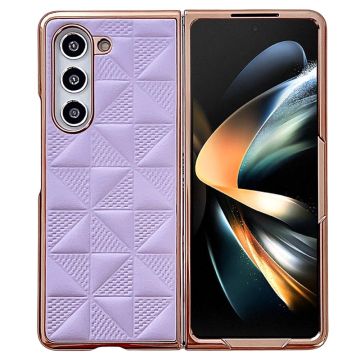 Galaxy Z Fold 6 Skal Läder Lila