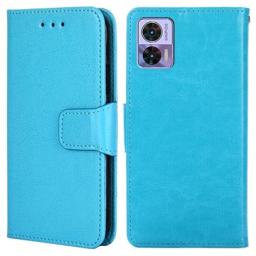 Motorola Edge 30 Neo 5G Fodral PU-Läder Ljus Blå