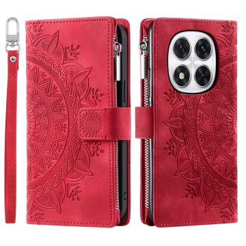 Xiaomi Redmi Note 14 Pro/Pro Plus 5G Fodral Mandala Röd