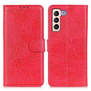 Samsung Galaxy S23 Plus Fodral Crazy Horse Läder Röd