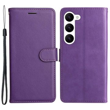 Samsung Galaxy S23 Plus Fodral Läder Lila