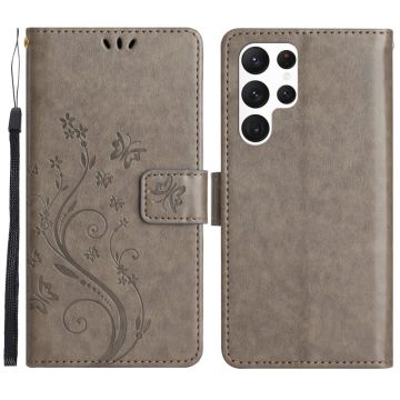 Samsung Galaxy S23 Ultra Fodral Med Tryck Grå